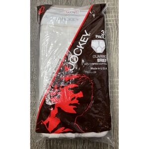 VTG 1983 Jockey Classic Brief Mens Sz 42 Made In USA 3 Pack White NOS Underwear